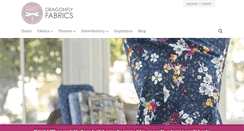 Desktop Screenshot of dragonflyfabrics.co.uk